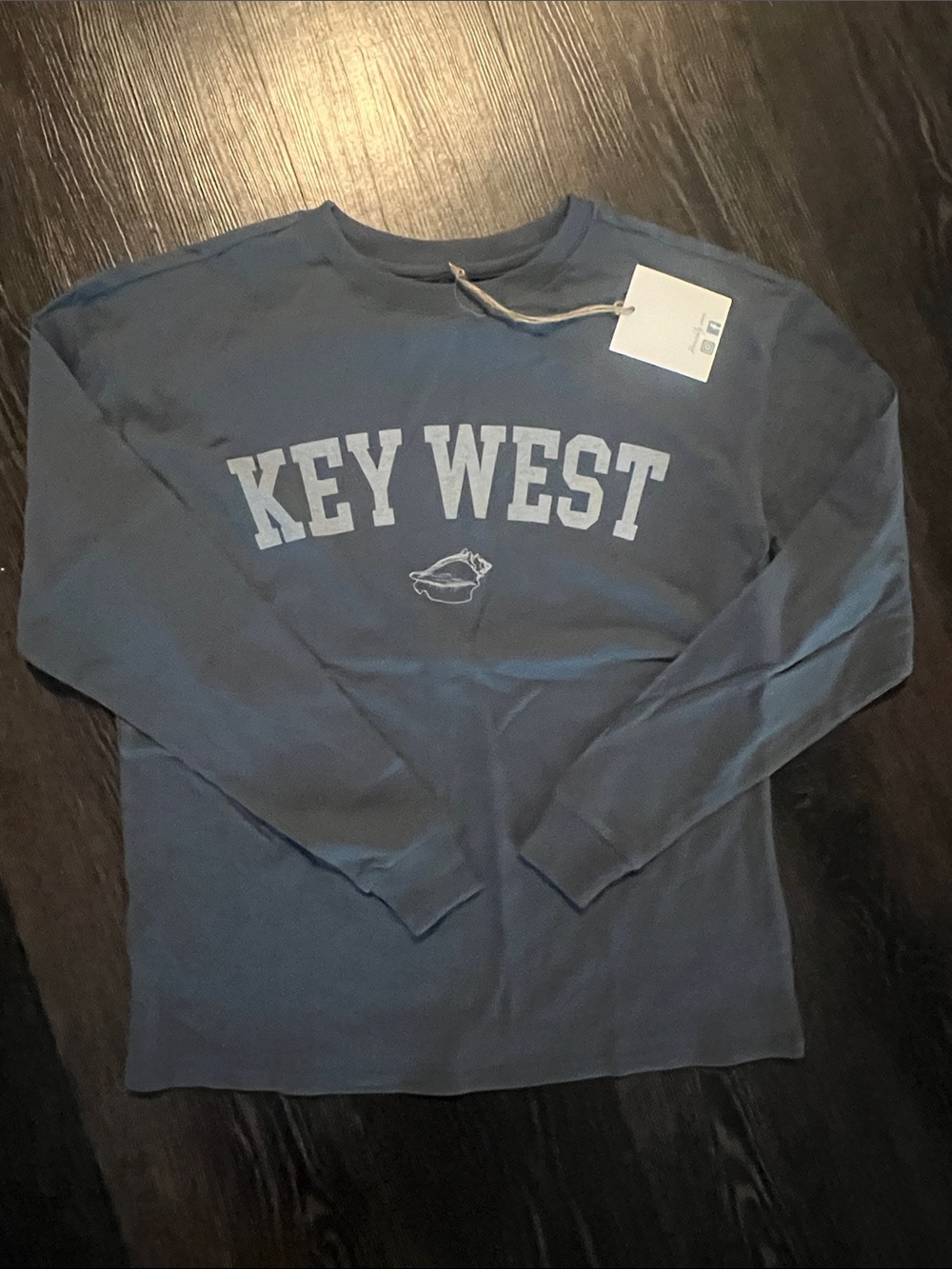 Key West Graphic Long Sleeve Tee - Slate Blue